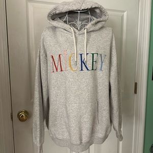 Mickey embroidered hoodie sweatshirt